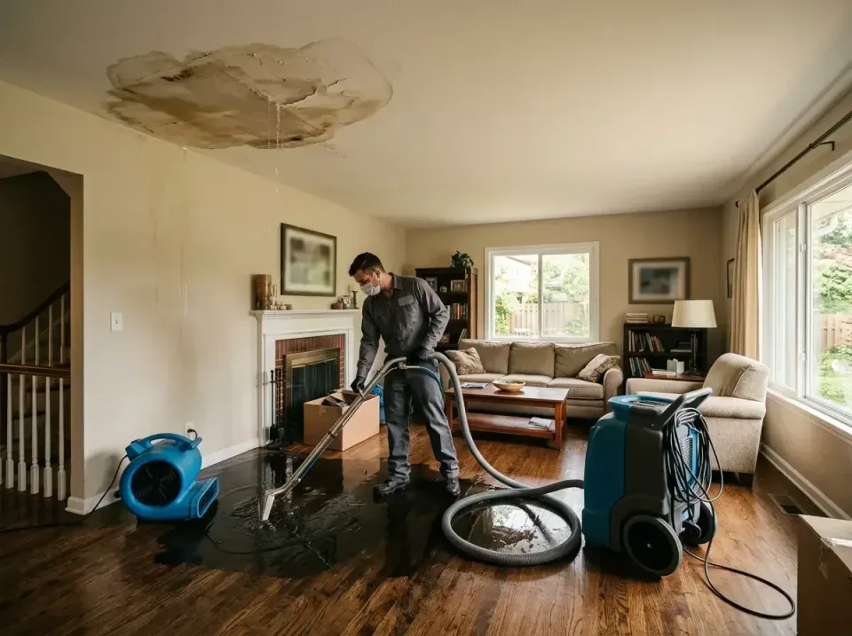 attic-pipe-burst-ceiling-drip-008 — frequently asked questions, Water Damage Restoration & Carpet Care in Bonne Terre, MO